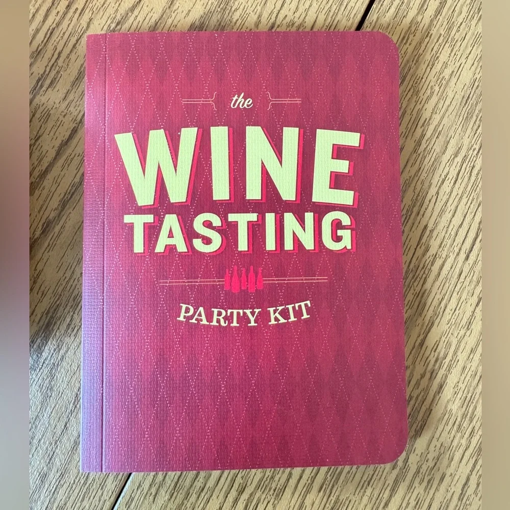 Chronicle Books Wine Tasting Party Kit - Burgundy and Orange